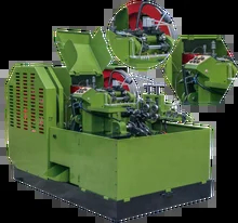 Máquina automática de fabricación de remaches industriales azules con revestimiento de pintura