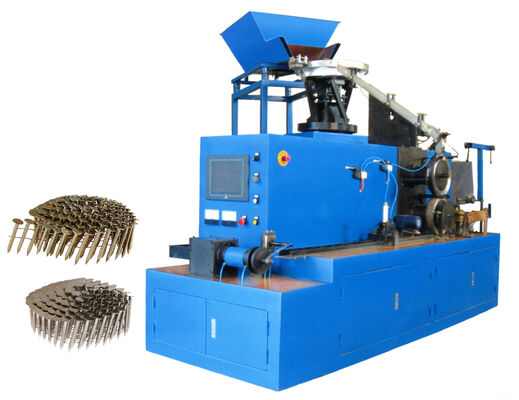 Máquina de colocación de uñas de bobina totalmente automática con 1.5KW de potencia y control PLC para una producción eficiente de uñas