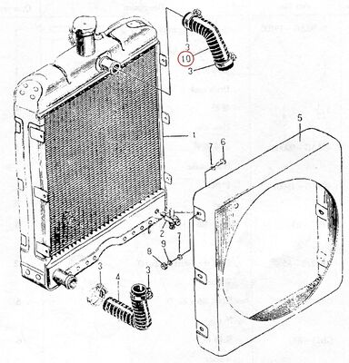 Repuesto para motor diésel 495AG - Manguera de salida 495AG-00001 Fabricado en China
