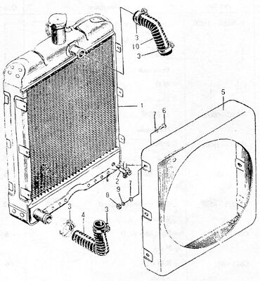 495AG Motor Diesel Parts de repuesto Radiador 495AG-19100 China Origen 3 kg